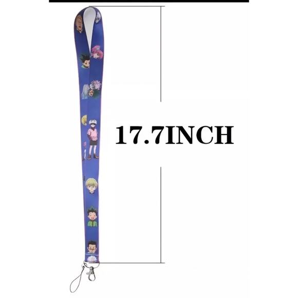 Japanese Anime Hunter X Hunter Neck Lanyard & Clip purple Fabric One Size Unisex - Picture 2 of 6